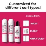 Love Ur Curls - Shampoo & Conditioner Set with All in One Curl Cream Styler for Curly Hair, 3 Step System to Repair and Moisturizing