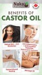 🇨🇦 270ml (9oz) ORGANIC CASTOR Oil, Expeller Pressed - Moisturizes, Softens and Nourishes Skin, Hair and Nails, Made in Canada