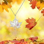 MAOFAED Maple Leaf Gift Canadian Maple Leaf Necklace Insect Gift Nature Lover Gift Leaf Jewelry for Women (Maple Leaf CA)