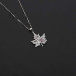 MAOFAED Maple Leaf Gift Canadian Maple Leaf Necklace Insect Gift Nature Lover Gift Leaf Jewelry for Women (Maple Leaf CA)