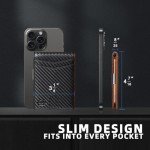 Zitahli Mens Slim Wallet Larger Capacity with 12 Slots RFID Blocking Minimalist Bifold Front Pocket Wallet for Men with ID Window