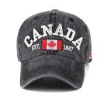 Gray and Blue Canada Baseball Cap for Men Women, Canada Day Maple Leaf Flag Embroidered Adjustable Dad Hat Golf Cap Sport Outdoor Fitted Plain Cap