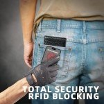 Zitahli Mens Slim Wallet Larger Capacity with 12 Slots RFID Blocking Minimalist Bifold Front Pocket Wallet for Men with ID Window