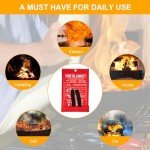 Fire Blankets Emergency for Home Kitchen - JT JUSTIME Fiberglass Fire Extinguisher Blanket for School, Fireplace, Grill, Vehicle, Office, Warehouse (1) (2 Pack)