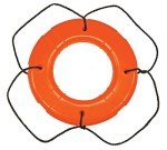 Taylor Made Products 570 USCG Polyethylene Foam Life Ring (30", Orange)