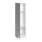 Prepac Elite 16" Storage Cabinet, White Storage Cabinet, Bathroom Cabinet, Pantry Cabinet with 2 Adjustable Shelves, 16" D x 16" W x 65" H, WEB-1664