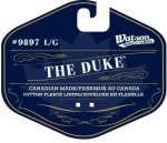 Watson Gloves The Duke Black Winter Glove - Cotton Fleece Lining, Deerskin Leather, Drivers Style with Inset Thumb, Snug-Fitting Elastic Wrist, Slip-On Style Cuff, Made in Canada (Large)
