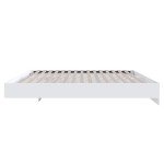 Nexera Platform Bed Frame, White, Queen