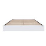 Nexera Platform Bed Frame, White, Queen