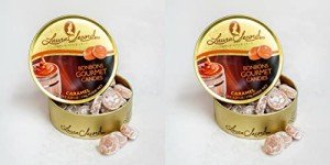 Laura Secord: Candy Drops - Caramel - Gourmet Candies - Candy Tins - Candies For Adults & School Snacks For Kids - Hard Snack Sweets - Value Bundle Pack of 2