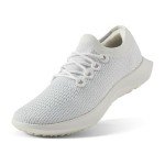 Allbirds Women’s Tree Dasher 2 Active Sneakers, Breathable Machine Washable Lace-Up Fitness Shoes for Walking, Running & Gym, Blizzard, Blizzard (Blizzard Sole), 9