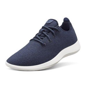Allbirds Women’s Wool Runners Everyday Sneakers, Machine Washable Shoe Made with Natural Materials, Hazy Indigo (Blizzard Sole), 9