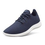 Allbirds Women’s Wool Runners Everyday Sneakers, Machine Washable Shoe Made with Natural Materials, Hazy Indigo (Blizzard Sole), 9