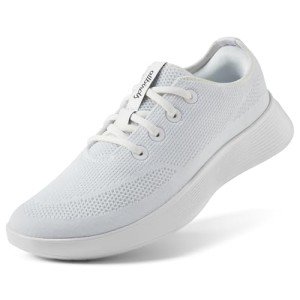Allbirds Women's Tree Runner Go Everyday Sneakers, Blizzard (Blizzard Sole), 9