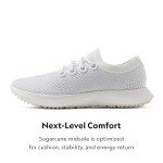 Allbirds Women’s Tree Dasher 2 Active Sneakers, Breathable Machine Washable Lace-Up Fitness Shoes for Walking, Running & Gym, Blizzard, Blizzard (Blizzard Sole), 9