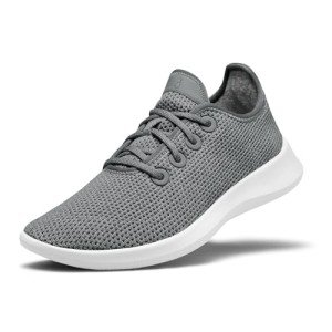 Allbirds Women’s Tree Runners Everyday Sneakers, Machine Washable Shoe Made with Natural Materials, Mist (White Sole), 9