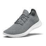 Allbirds Women’s Tree Runners Everyday Sneakers, Machine Washable Shoe Made with Natural Materials, Mist (White Sole), 9