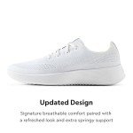 Allbirds Women's Tree Runner Go Everyday Sneakers, Blizzard (Blizzard Sole), 9