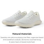 Allbirds Women’s Tree Dasher 2 Active Sneakers, Breathable Machine Washable Lace-Up Fitness Shoes for Walking, Running & Gym, Blizzard, Blizzard (Blizzard Sole), 9