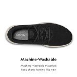 Allbirds Men’s Wool Runners Everyday Sneakers, Machine Washable Shoe Made with Natural Materials, True Black (Cream Sole), 9