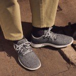 Allbirds Men’s Wool Runners Everyday Sneakers, Machine Washable Shoe Made with Natural Materials, True Black (Cream Sole), 9