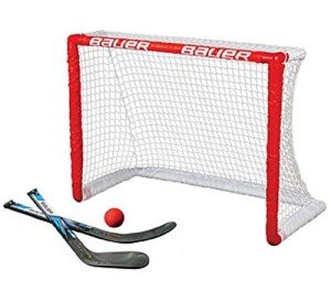Bauer 30.5-Inch Knee Hockey Goal Set, Red