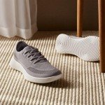 Allbirds Women's Tree Runner Go Everyday Sneakers, Blizzard (Blizzard Sole), 9