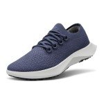 Allbirds Men’s Tree Dasher 2 Active Sneakers, Breathable Machine Washable Lace-Up Fitness Shoes for Walking, Running & Gym, Hazy Indigo (Blizzard Sole), 8