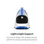 Allbirds Women’s Tree Flyer 2 Active Supportive Running Shoe, Blizzard, Pure Azure (Blizzard Sole), 7