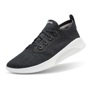 Allbirds Men’s Superlight Wool Runner Casual Sneakers, Natural Black (Blizzard Sole), 9