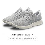 Allbirds Men’s Wool Runner Mizzles Water-Repellent Breathable Casual Walking Sneakers Made with Eco-Friendly Merino Wool, Light Grey (Natural White Sole), 11