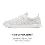Allbirds Men’s Tree Pipers Casual Sneakers, Kaikoura White (White Sole), 7