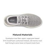 Allbirds Men’s Wool Runner Mizzles Water-Repellent Breathable Casual Walking Sneakers Made with Eco-Friendly Merino Wool, Light Grey (Natural White Sole), 11