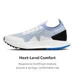 Allbirds Men’s Tree Flyer 2 Active Supportive Running Shoe, Blizzard, Pure Azure (Blizzard Sole), 11.5