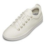 Allbirds Women's Wool Pipers Casual Sneakers, Natural White (White Sole), 9