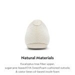 Allbirds Women’s Tree Breezers, Knit Ballet Flats, Slip-On Everyday Round Toe Shoes, Machine Washable Made with Natural Materials - Natural White (Natural White Sole) - 5.5 Medium