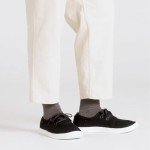 Allbirds Men's Tree Skippers Casual Sneakers - Jet Black (White Sole) - 12 Medium
