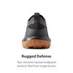 Allbirds Men's Trail Runners, Breathable All Traction Hiking Shoes, Natural Black (Rugged Khaki Sole), 11