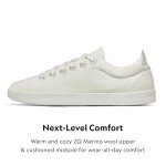 Allbirds Women's Wool Pipers Casual Sneakers, Natural White (White Sole), 9