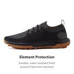 Allbirds Men's Trail Runners, Breathable All Traction Hiking Shoes, Natural Black (Rugged Khaki Sole), 11