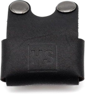Henson Shaving Razor Leather Head Cover/Sheath for Henson AL13 and Henson Ti22 (Black Leather)