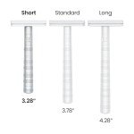 Alternate Handle for Henson Shaving AL13 and AL13-M Double-Edge Safety Razor (3.25" (Short), Aircraft Aluminum) **Handle Only**