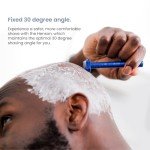 Henson Shaving Razor - Aluminum Double Edge Safety Razor with 5 Spare Blades - 30° Angled Precision With Superior Blade Rigidity- Reusable Single Blade Razors For Men and Women