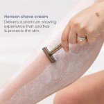 Henson Shaving Shave Cream For Men and Women - Formulated Safe For Sensitive Skin - Rich, Nourishing Lather That Protects Against Irritation, Cuts, Razor Burns - 3.4 fl oz