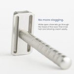 Henson Shaving Razor - Aluminum Double Edge Safety Razor with 5 Spare Blades - 30° Angled Precision With Superior Blade Rigidity- Reusable Single Blade Razors For Men and Women