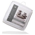 Canadian Down & Feather Co. - Gel Microfiber Down Alternative Poly Bed Double Size - Machine Washable - 300 TC Shell 100% Cotton Mattress Topper - Oeko TEX Certified