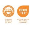 Canadian Down & Feather Co. – 2 Pack Firm Support White Goose Feather Pillow – 255 TC Shell 100% Cotton King Size – Filled in Canada