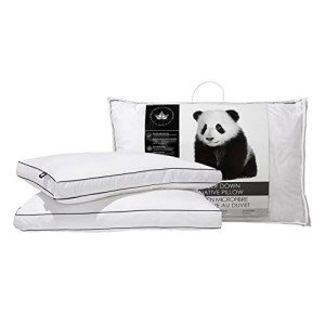 Canadian Down & Feather Co. - 2 Pack Medium-Soft Support Microfiber Down Alternative Pillow King Size - Machine Washable - 260 TC Shell 100% Cotton - Oeko TEX Certified