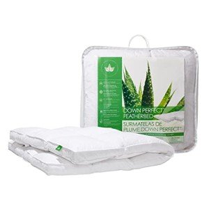 Canadian Down & Feather Co. - Down Perfect Feather Bed Twin Size - 255 TC Shell 100% Cotton Mattress Topper - Oeko TEX Certified…