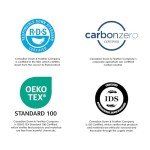 Canadian Down & Feather Co. - Gel Microfiber Down Alternative Poly Bed Double Size - Machine Washable - 300 TC Shell 100% Cotton Mattress Topper - Oeko TEX Certified